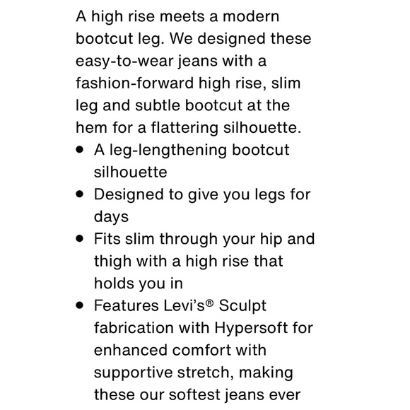 Levi’s 725 High Rise Bootcut, 30x30 - Picture 14 of 14